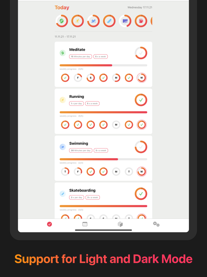 HabitBe - Weekly Habit Tracker