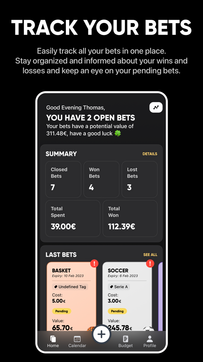 Betty - Track your bets