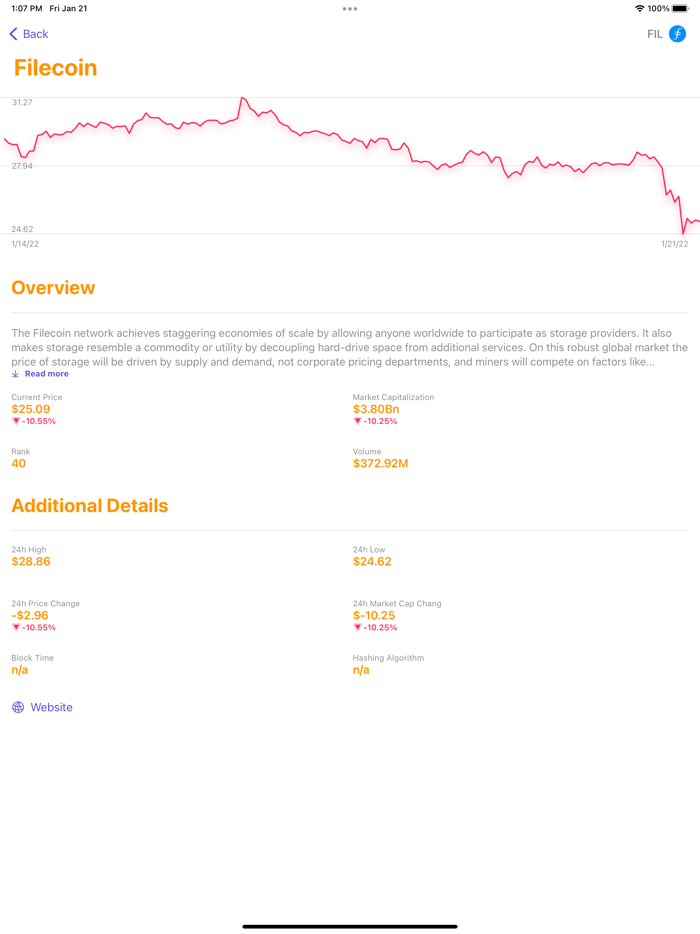 CryptoCoins Tracking