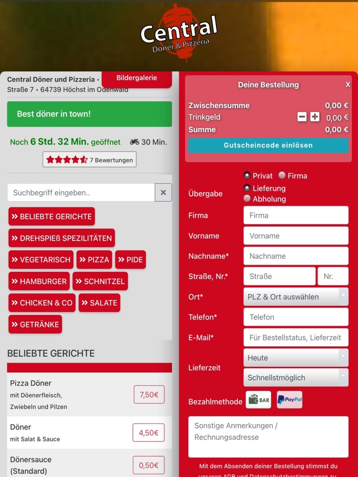 Central Döner  Pizzeria