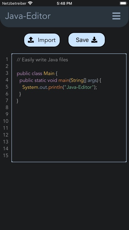 Java Editor - .java Editor