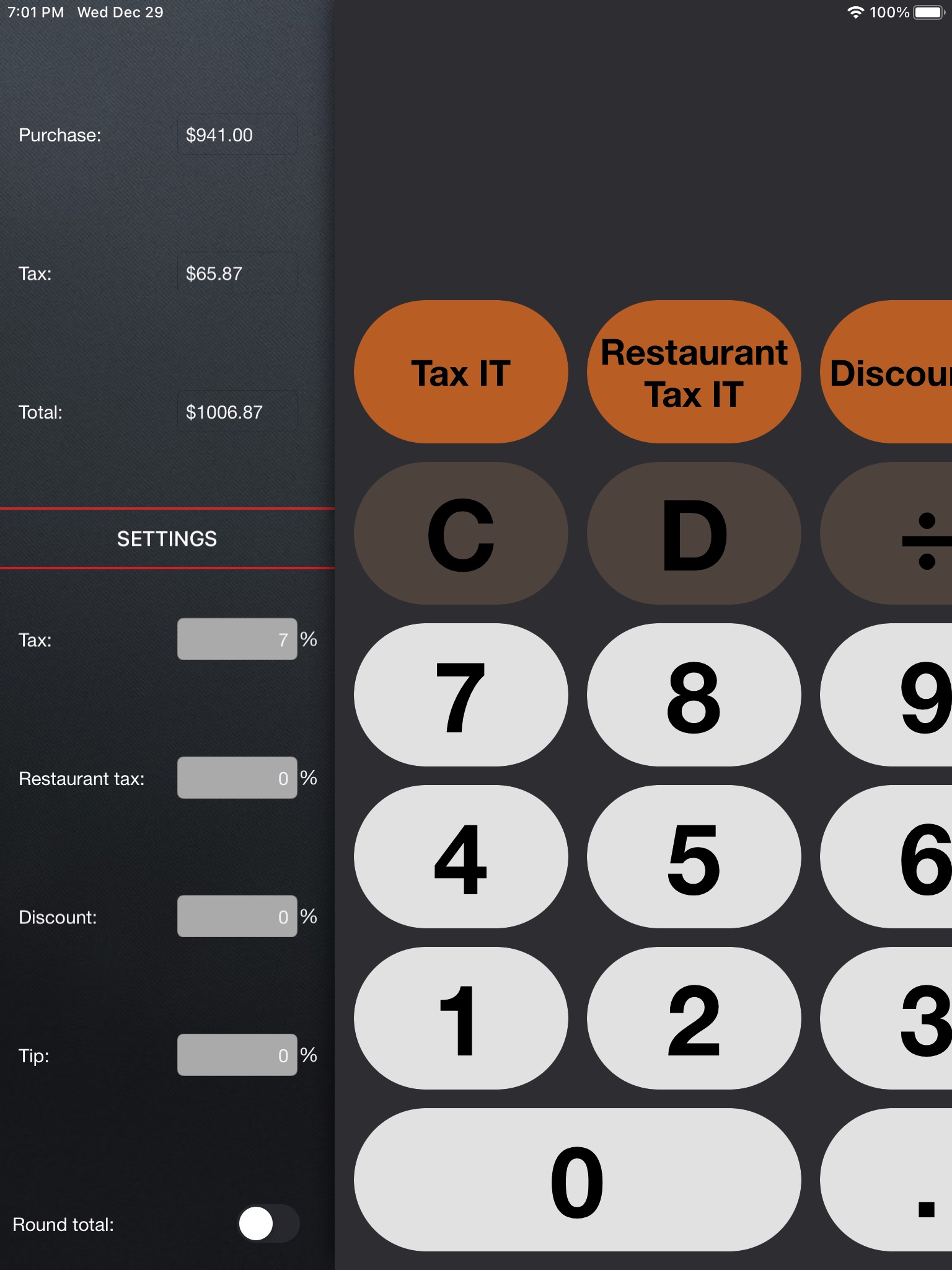 Tax It - Sales Tax Calculator screenshot 2