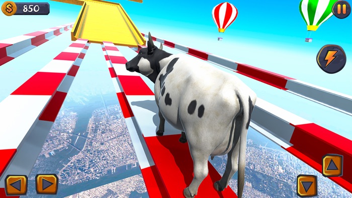 Epic Cow Parkour Sim Ramp Run
