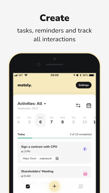 Mately - contacts management