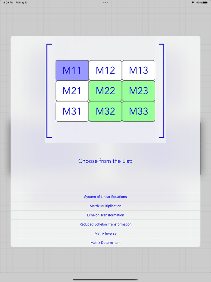 Matrix Solver Step by Step