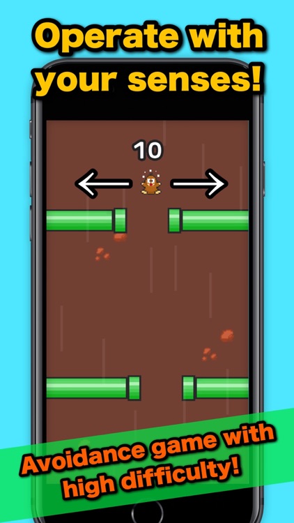 Falling Mole -Avoidance game-