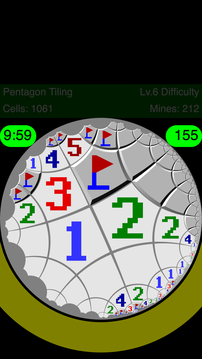 Warped Mines Minesweeper Game