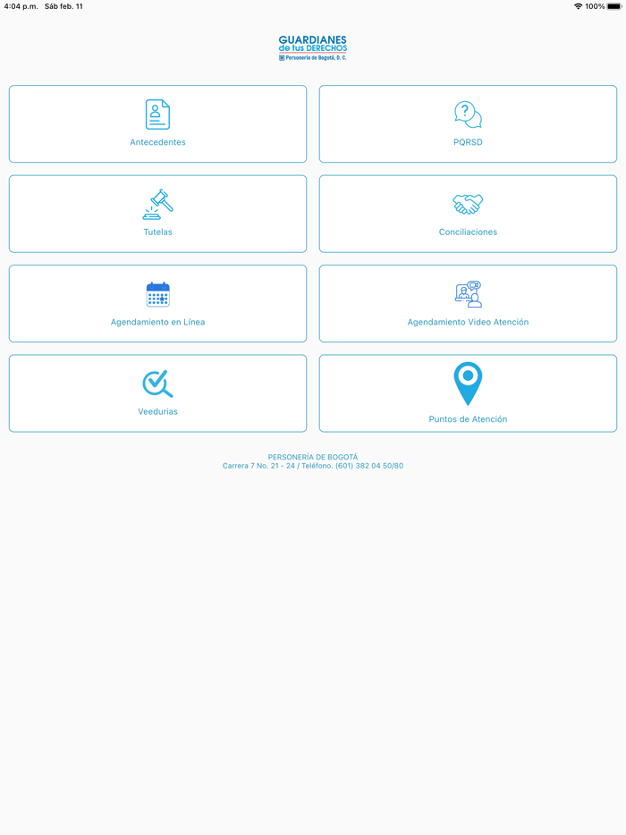 Personería Bogotá Servicios
