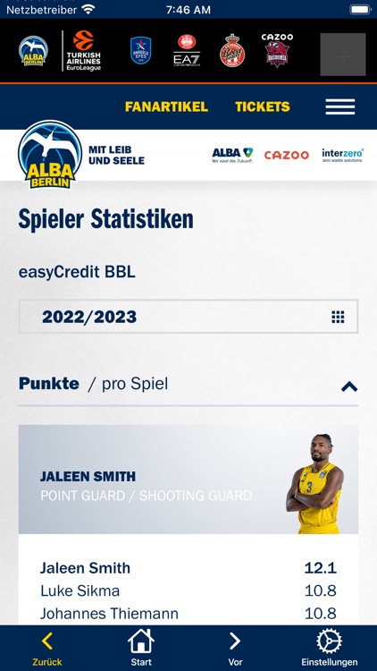 ALBA BERLIN Basketballteam