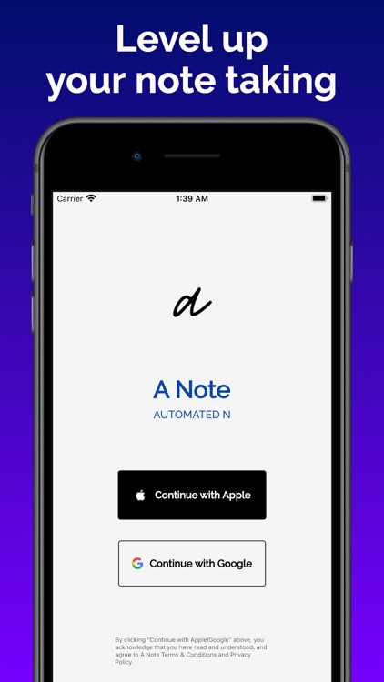 A Note: Automated Note Taking