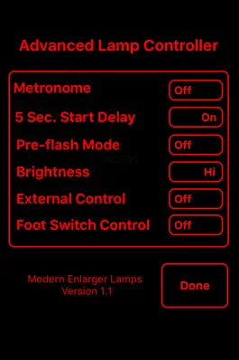 Game screenshot Advanced Lamp Controller apk