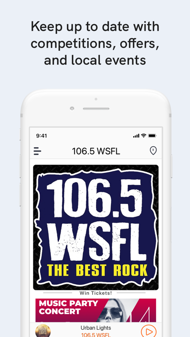 106.5 WSFL screenshot 3