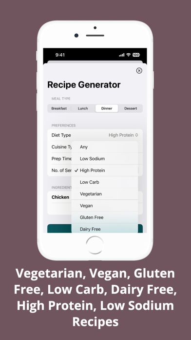 Recipe Generator: Dinner Ideas screenshot 3