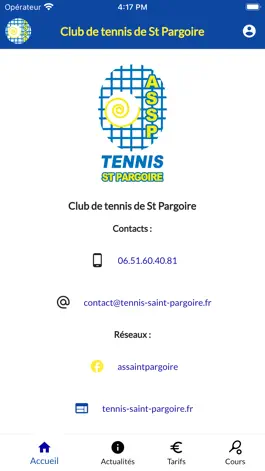 Game screenshot ASSP Tennis App mod apk