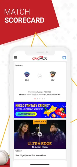 Game screenshot Cricwick: Watch Live Cricket mod apk
