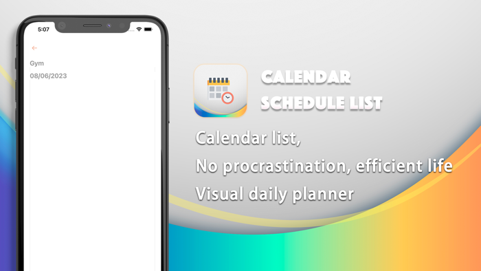 Calendar Schedule List