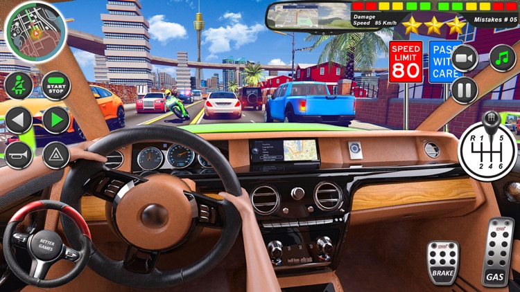 City Car Driving School Sim 3D screenshot-7
