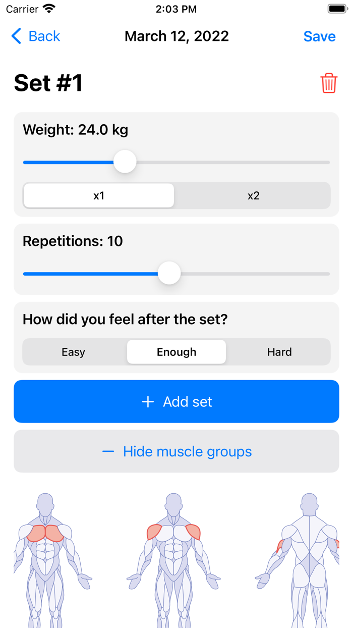 Trenu - Log trainings