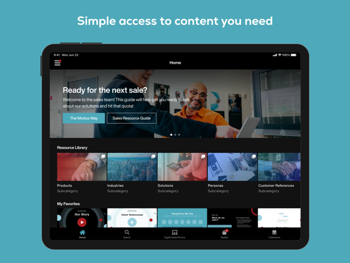 Modus Sales Enablement