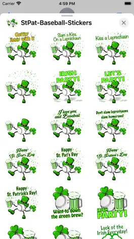 Game screenshot St Pat's Baseball Stickers apk