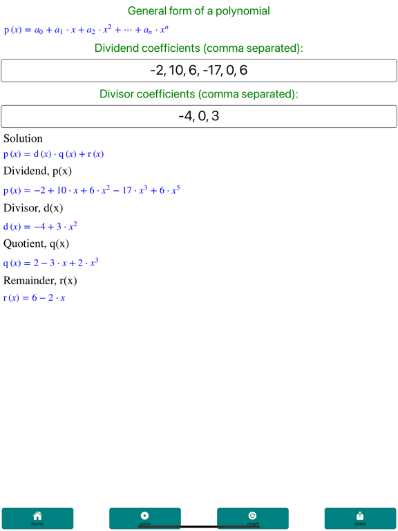 Polynomial-Solver Pro screenshot 4