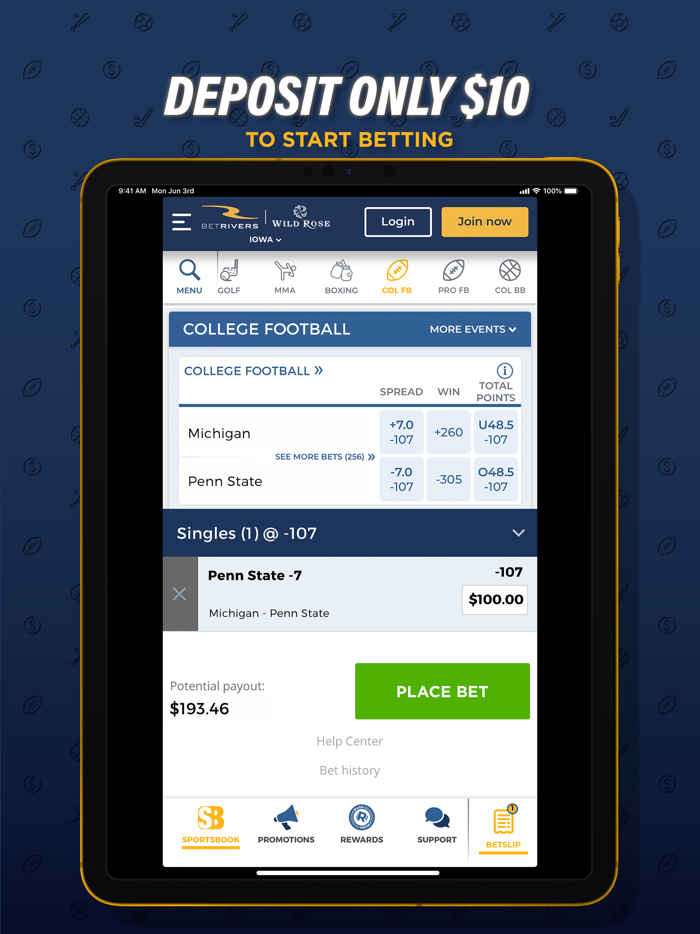 BetRivers Sportsbook Iowa