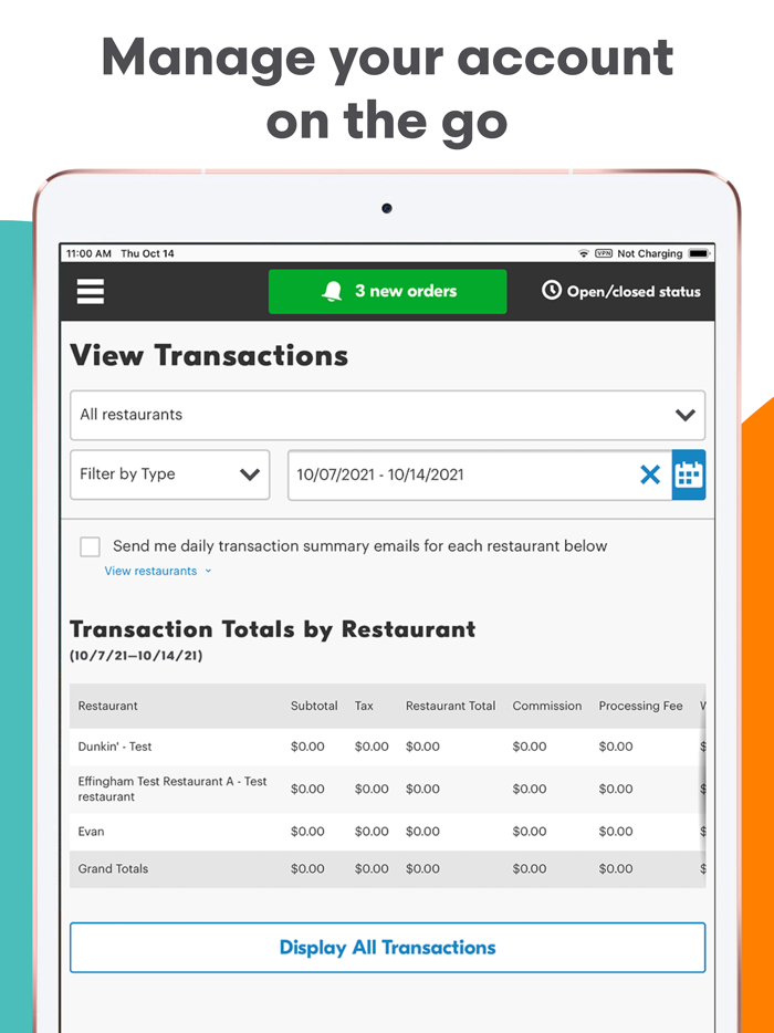 Grubhub for Restaurants