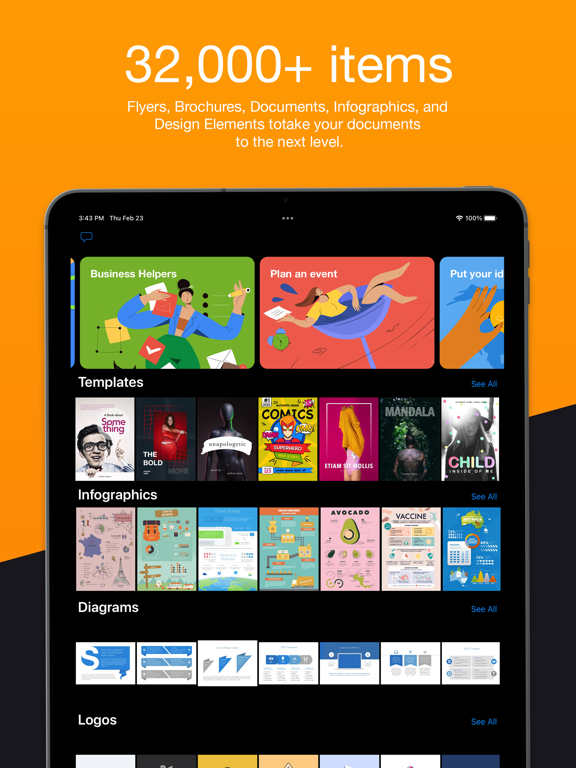 Télécharger Toolbox for Pages Modèles pour iPhone / iPad sur l'App
