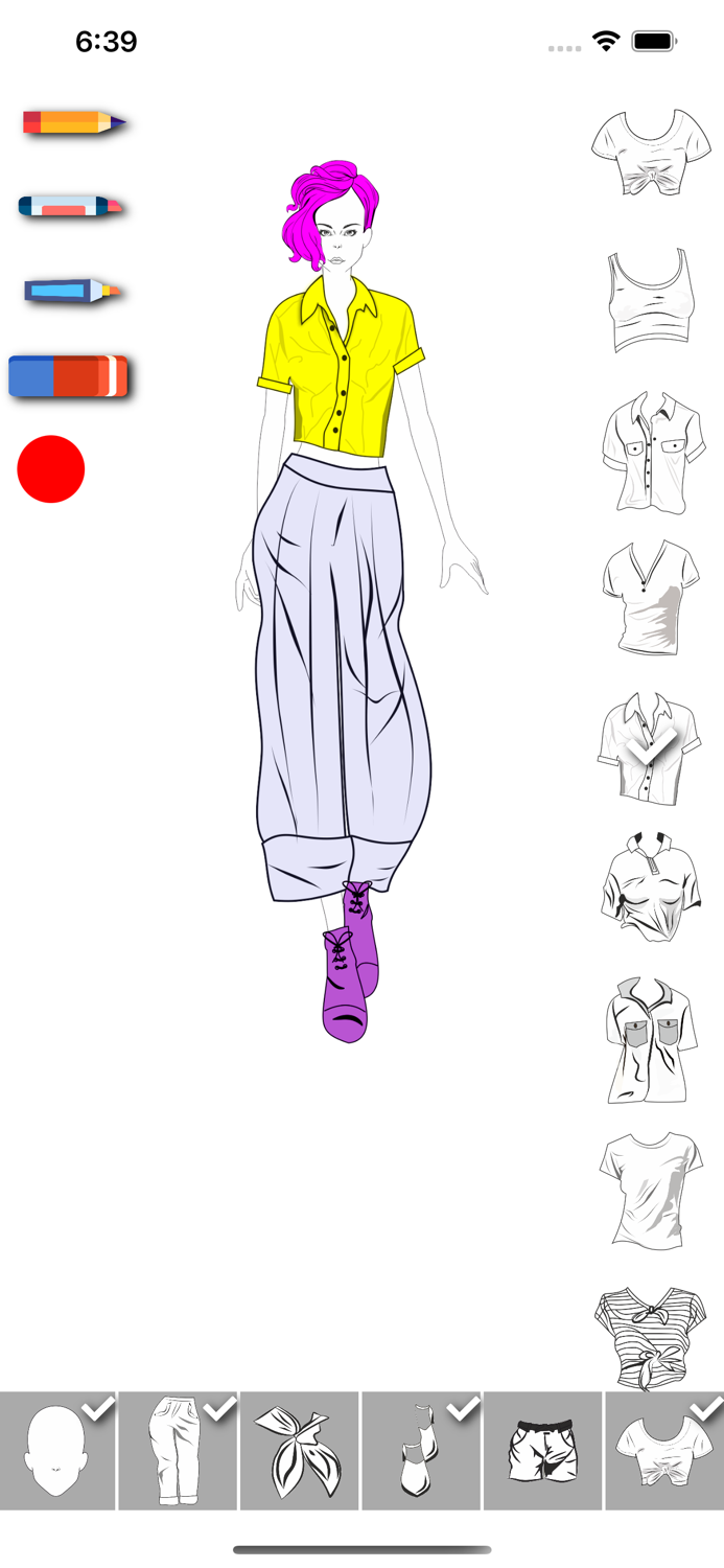 Fashion Design Dress up Sketch