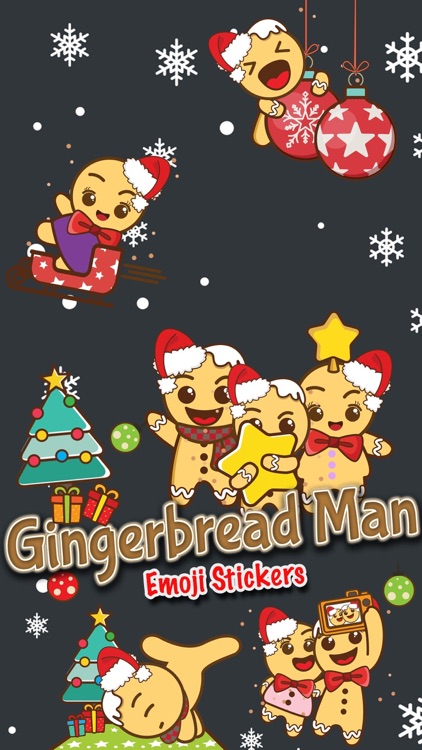 Gingerbread Man Emoji Stickers