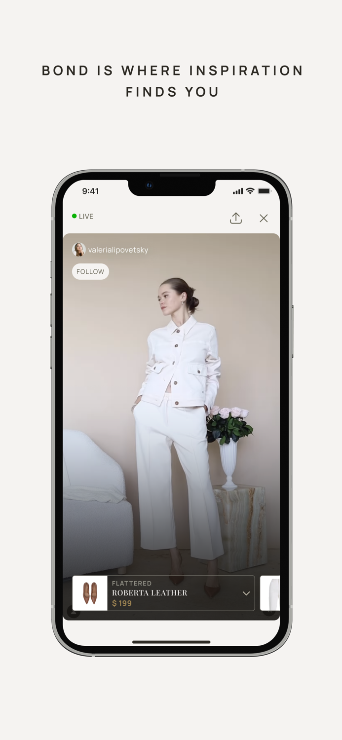 BOND – See Live, Buy Now