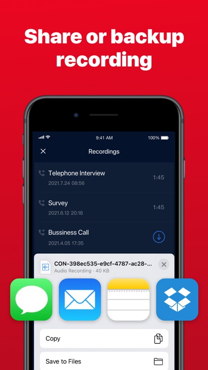 Record Phone Calls on iPhone screenshot-5