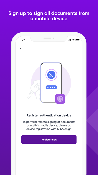 MISA eSign screenshot 2