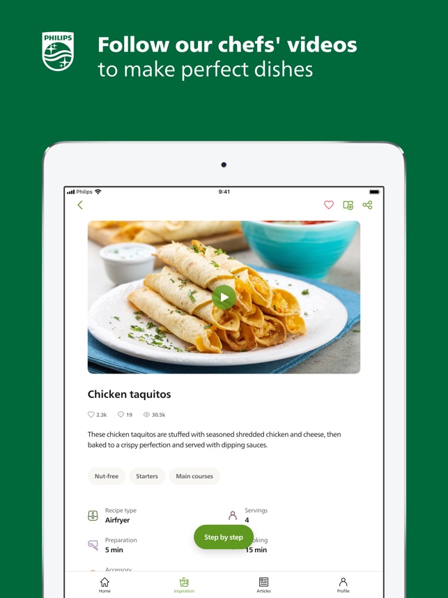 Philips Air Fryer Recipe App Dandk Organizer