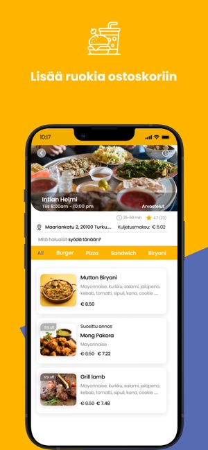 Reilu: Ruoan kotiinkuljetus App Storessa