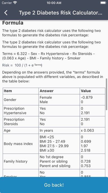 Type 2 Diabetes Risk Score screenshot-3