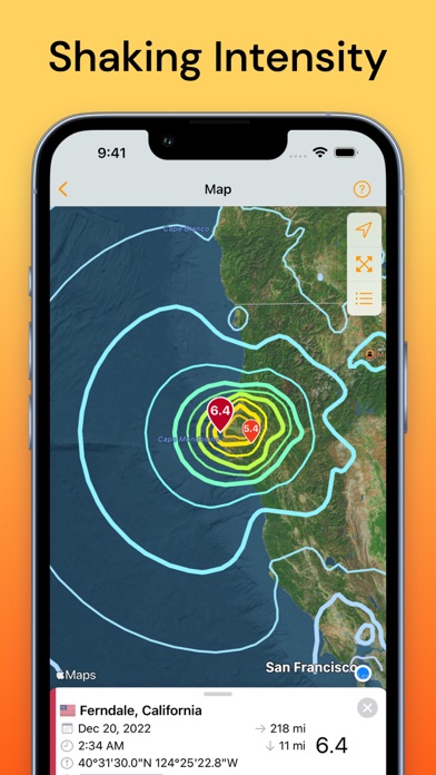 QuakeFeed Earthquake Tracker Screenshot