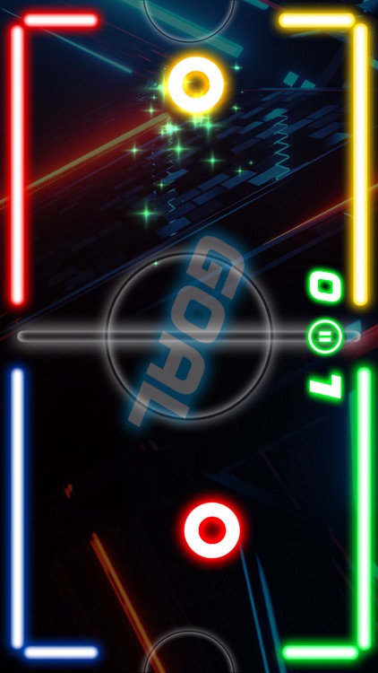 Glow Hockey Neon Challenge screenshot-3