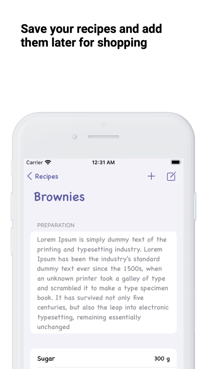 Grocery List Make it simple