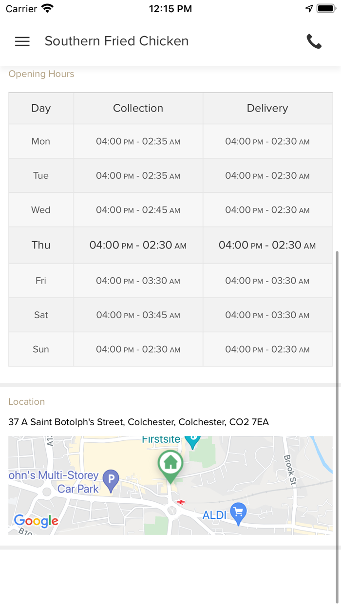 Southern Fried Chicken Colches