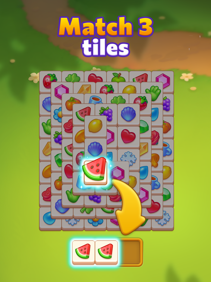 Tile Trio・Triple match game 3d