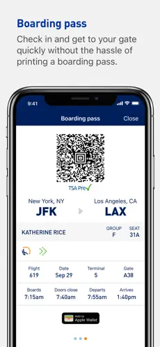 Captura 3 JetBlue - Book & manage trips iphone