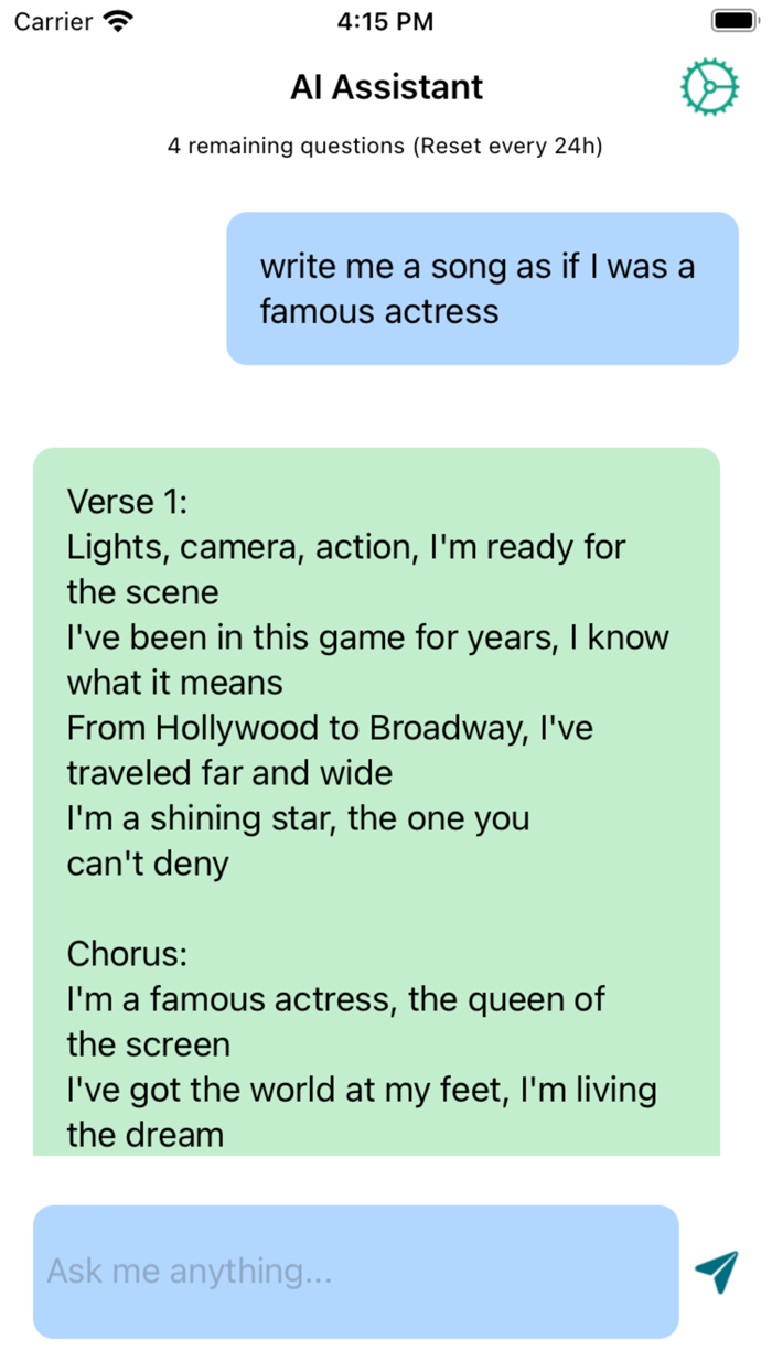 AI Assistant Chat to AI