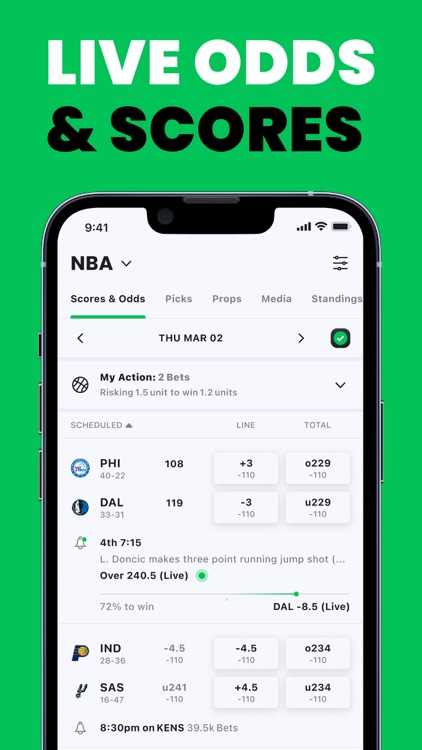 Action Network: Sports Betting Odds, News, Insights, & Analysis