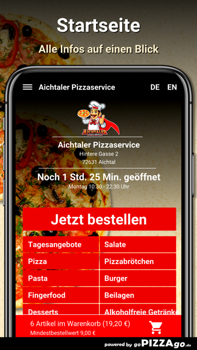 Aichtaler Pizzaservice Aichtal screenshot 2