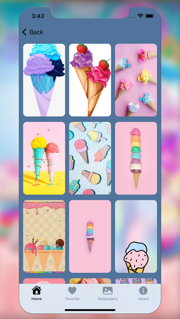 Colorful ice cream wallpapers