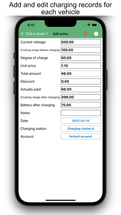 Daily Car Expense-Electric Car screenshot-3