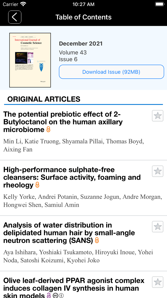 Intern Jnl of Cosmetic Science
