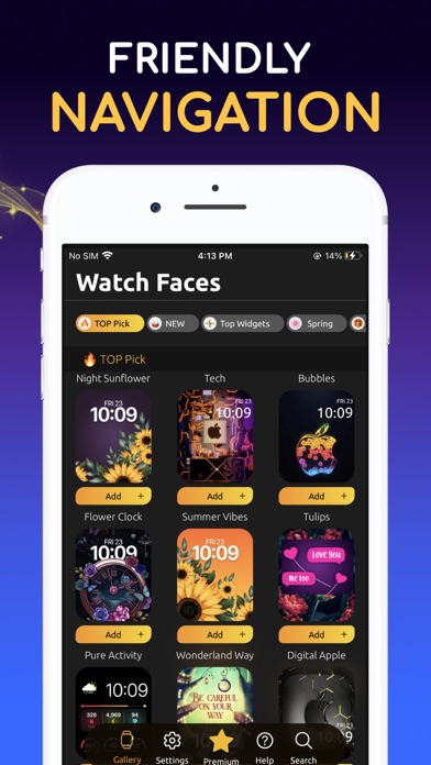 Watch Faces Gallery & Widgets Screenshot