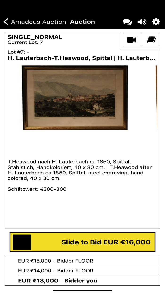 Amadeus Auction Live